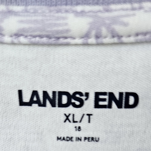 Lands' End Sail Boat polo all over print 18 women's ((rgt) - Picture 2 of 7